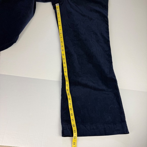 Loft The Palmer Wide Leg Corduroy Pants Navy Blue Curvy High Rise Womens 12 - Picture 8 of 11